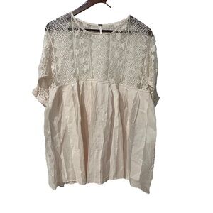 Free People pale pink loose flowy smock size xs
